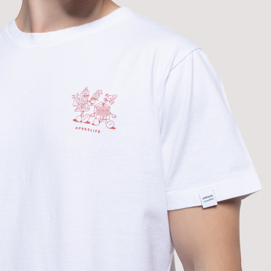 May Tee With Graphic Print - Live APLI In NY