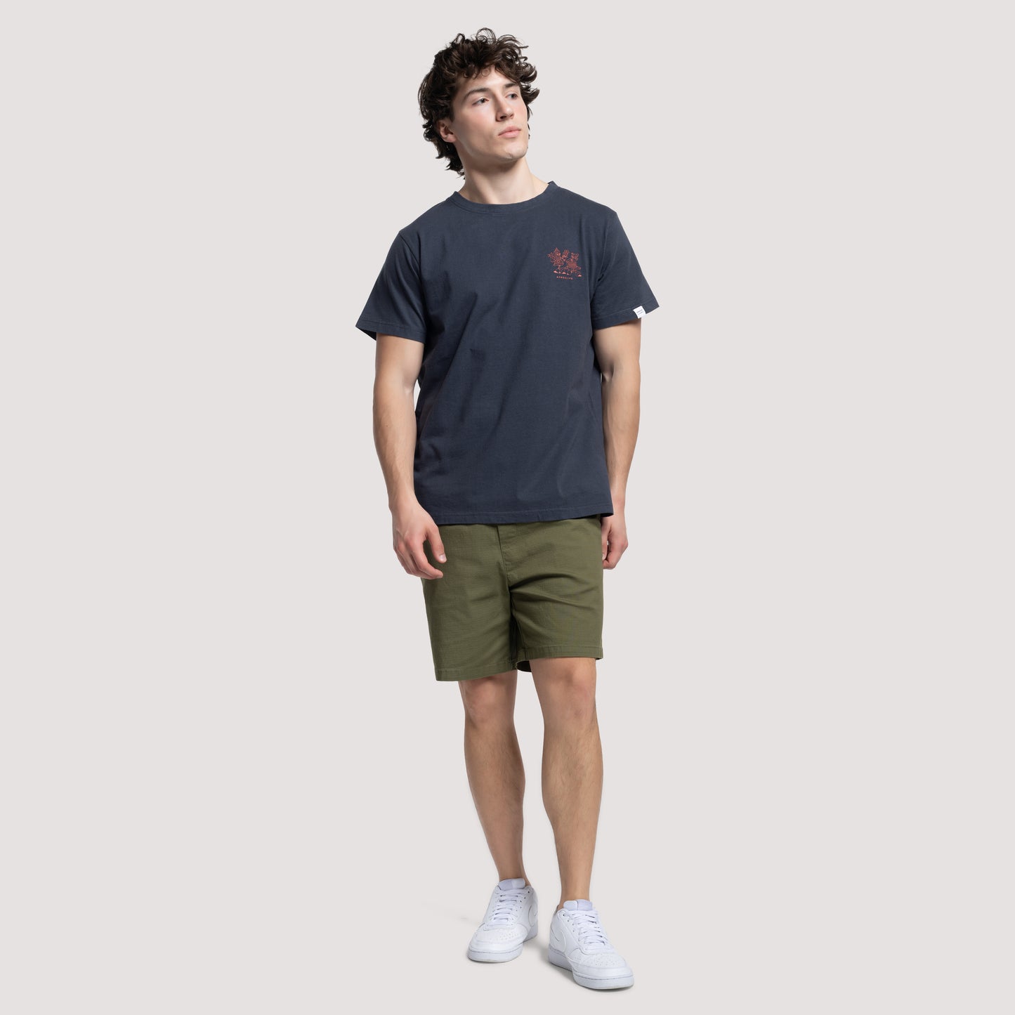 May Tee With Graphic Print - Live APLI In NY Navy