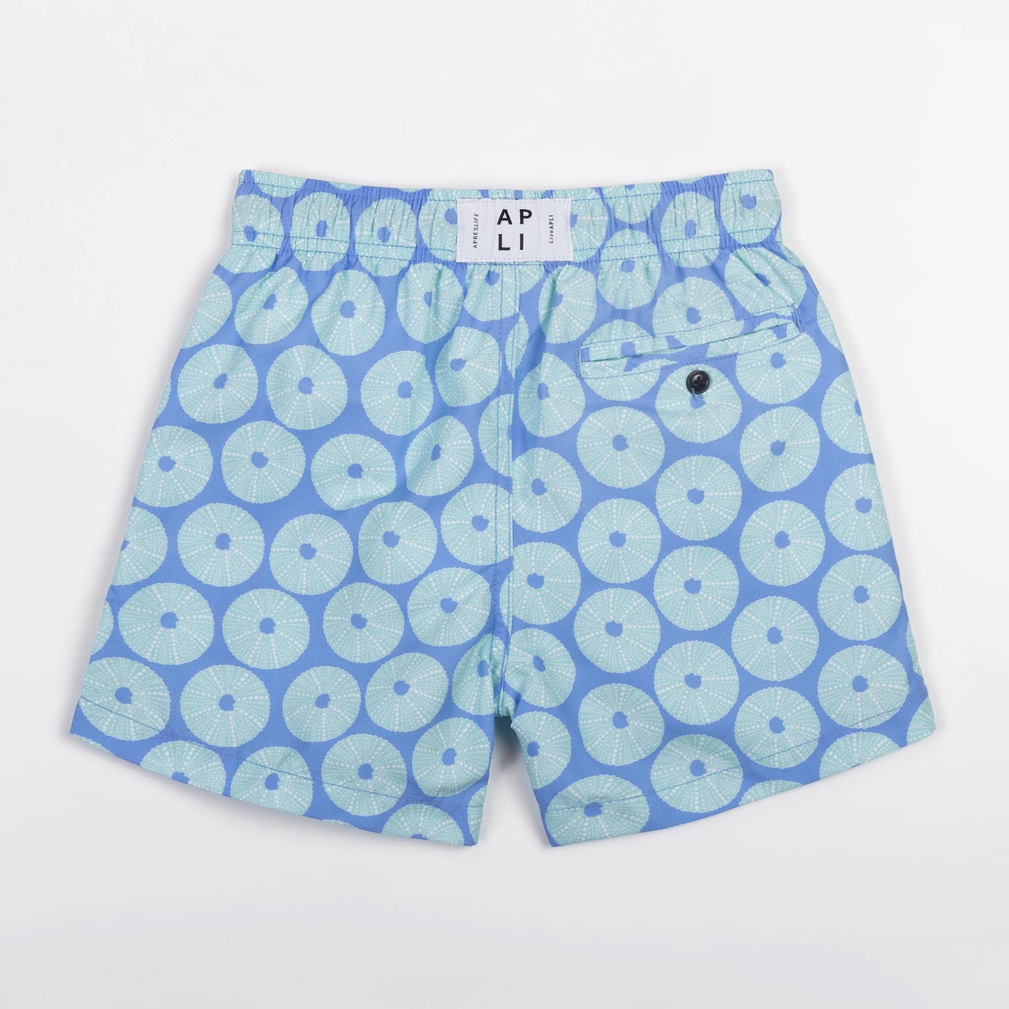 KIDS SWIM SHORTS KIDS URCHIN in color BLUE - Detail shot