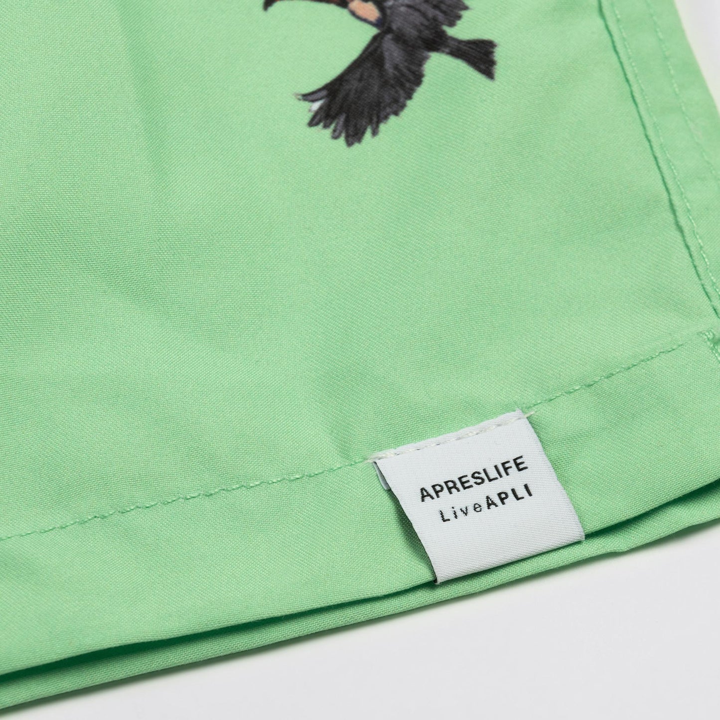 KIDS SWIM SHORTS KIDS JUNGLE in color GREEN - Back shot