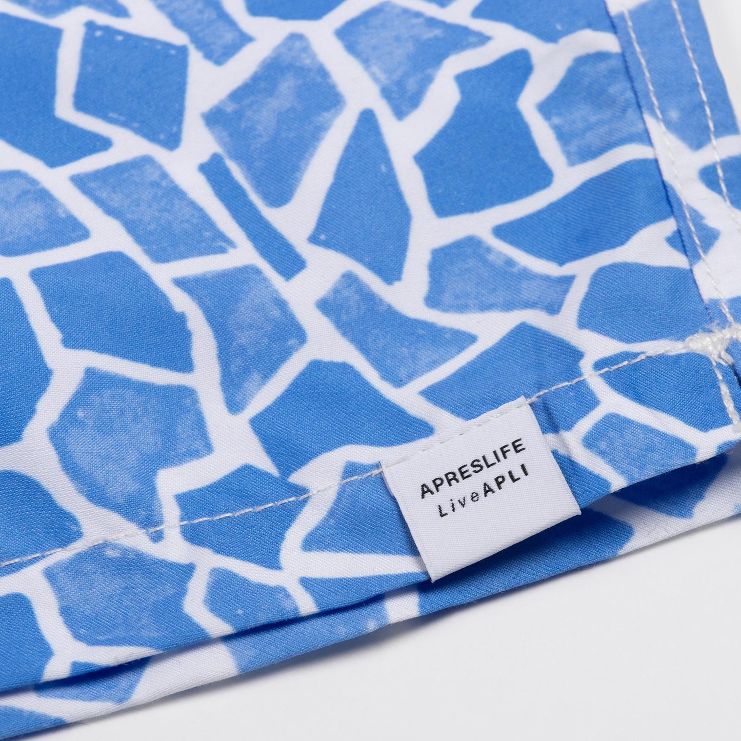KIDS SWIM SHORTS KIDS MOSAIC in color BLUE - Back shot