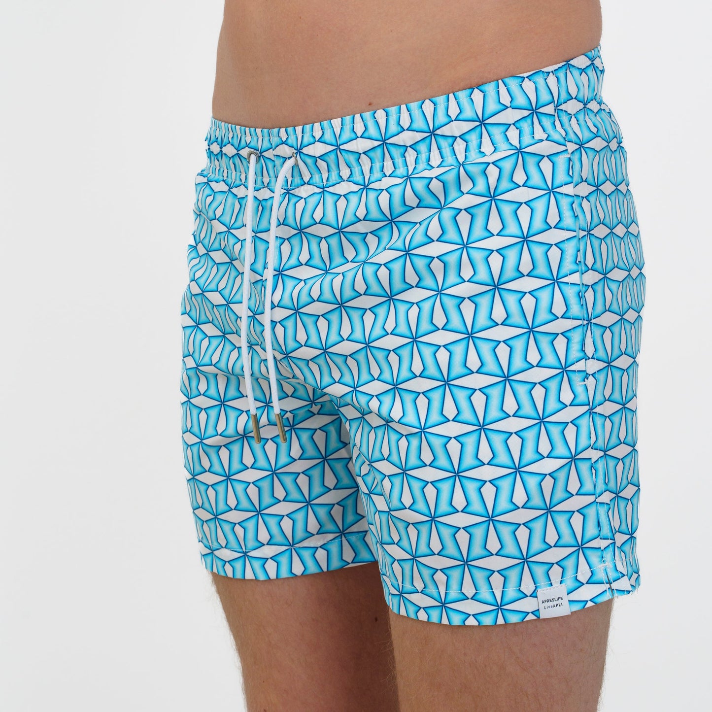 SWIM SHORTS METRIC in color BLUE - Back shot