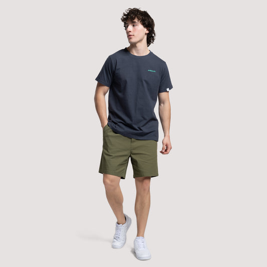 May Tee With Graphic Print - On The Beach Navy
