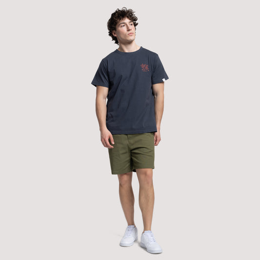 May Tee With Graphic Print - Live APLI In NY Navy