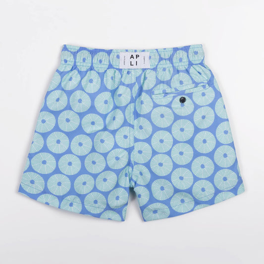 KIDS SWIM SHORTS KIDS URCHIN in color BLUE - Detail shot