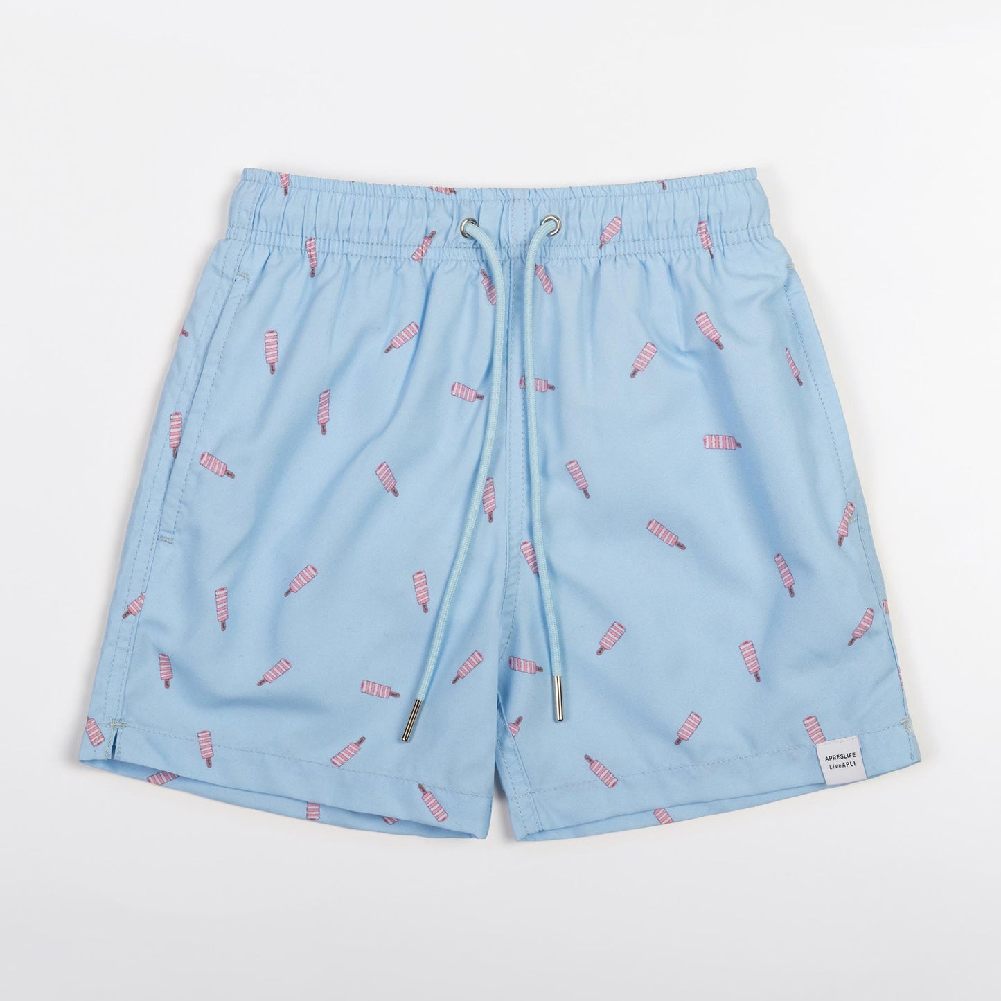 KIDS SWIM SHORTS KIDS TWISTER in color BLUE - Front shot