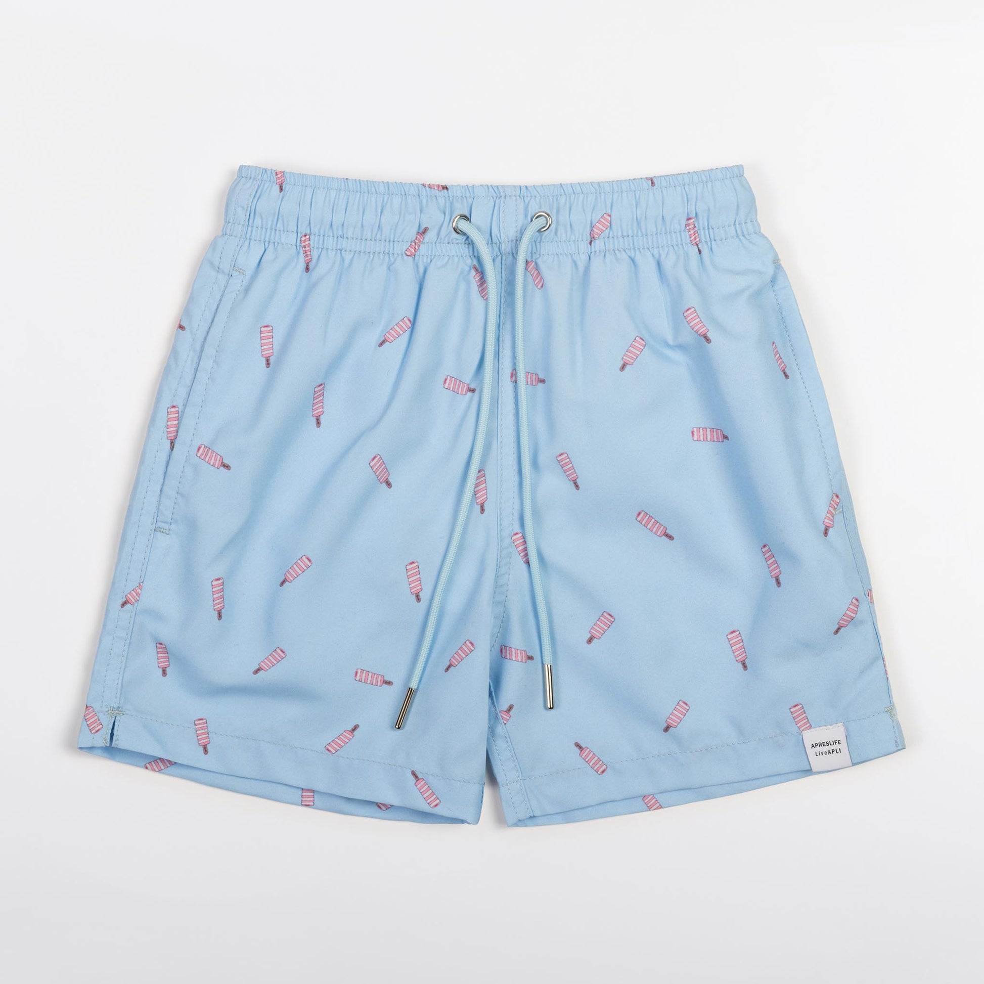 KIDS SWIM SHORTS KIDS TWISTER in color BLUE - Front shot