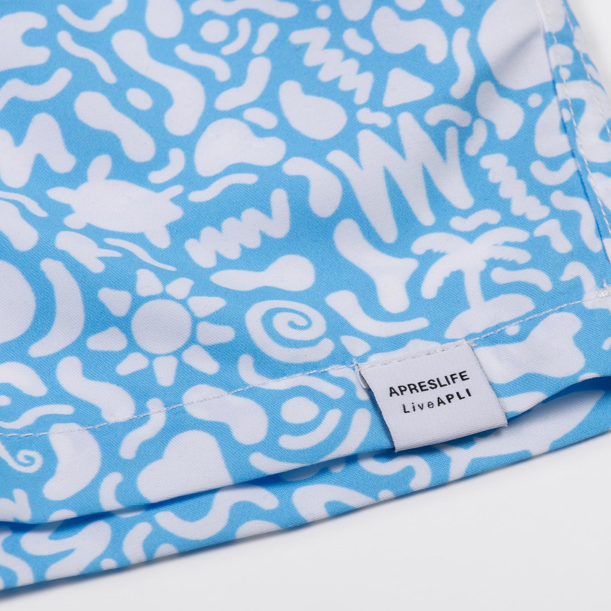 KIDS SWIM SHORTS KIDS UNDER THE SEA in color BLUE - Back shot