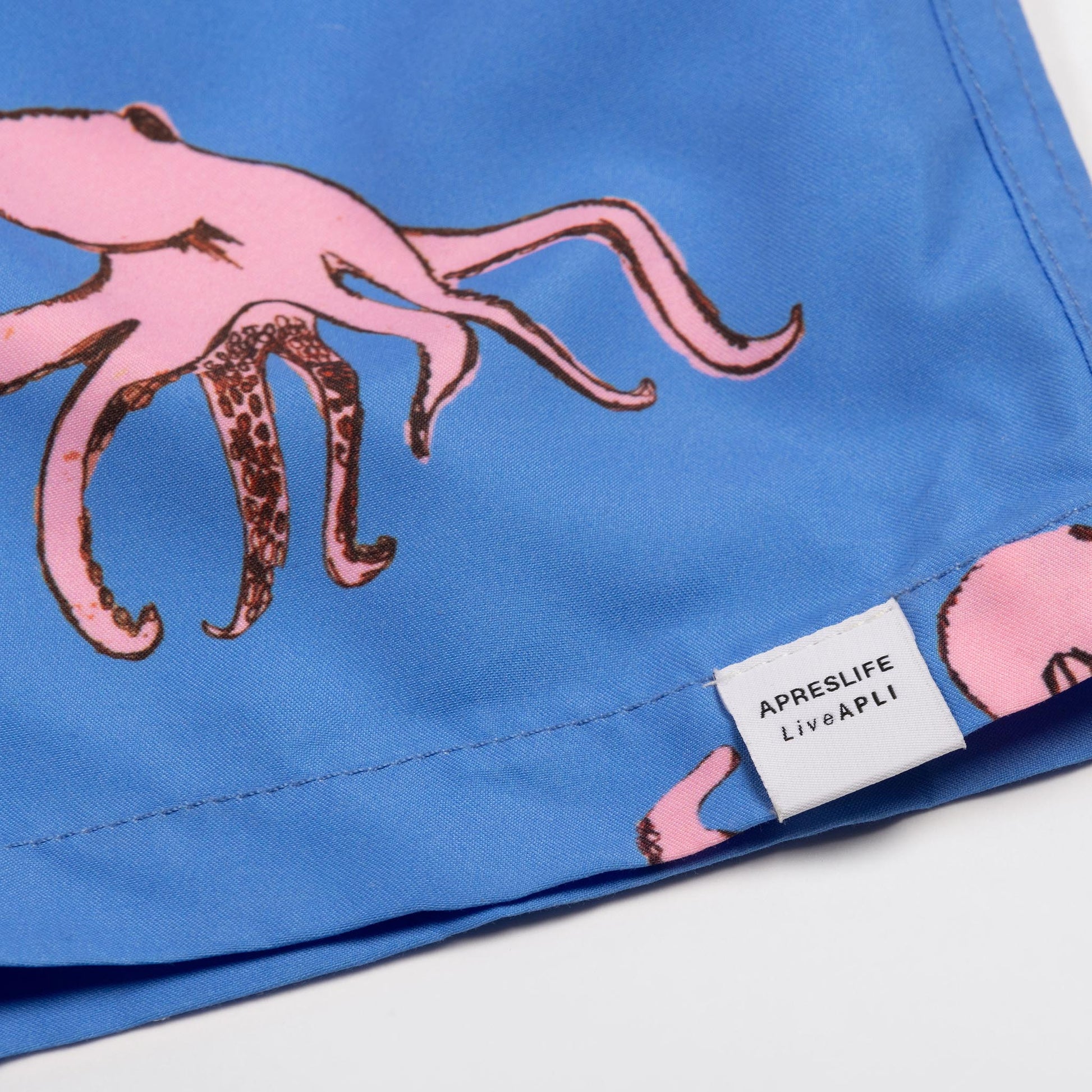 KIDS SWIM SHORTS KIDS OCTO in color BLUE - Back shot