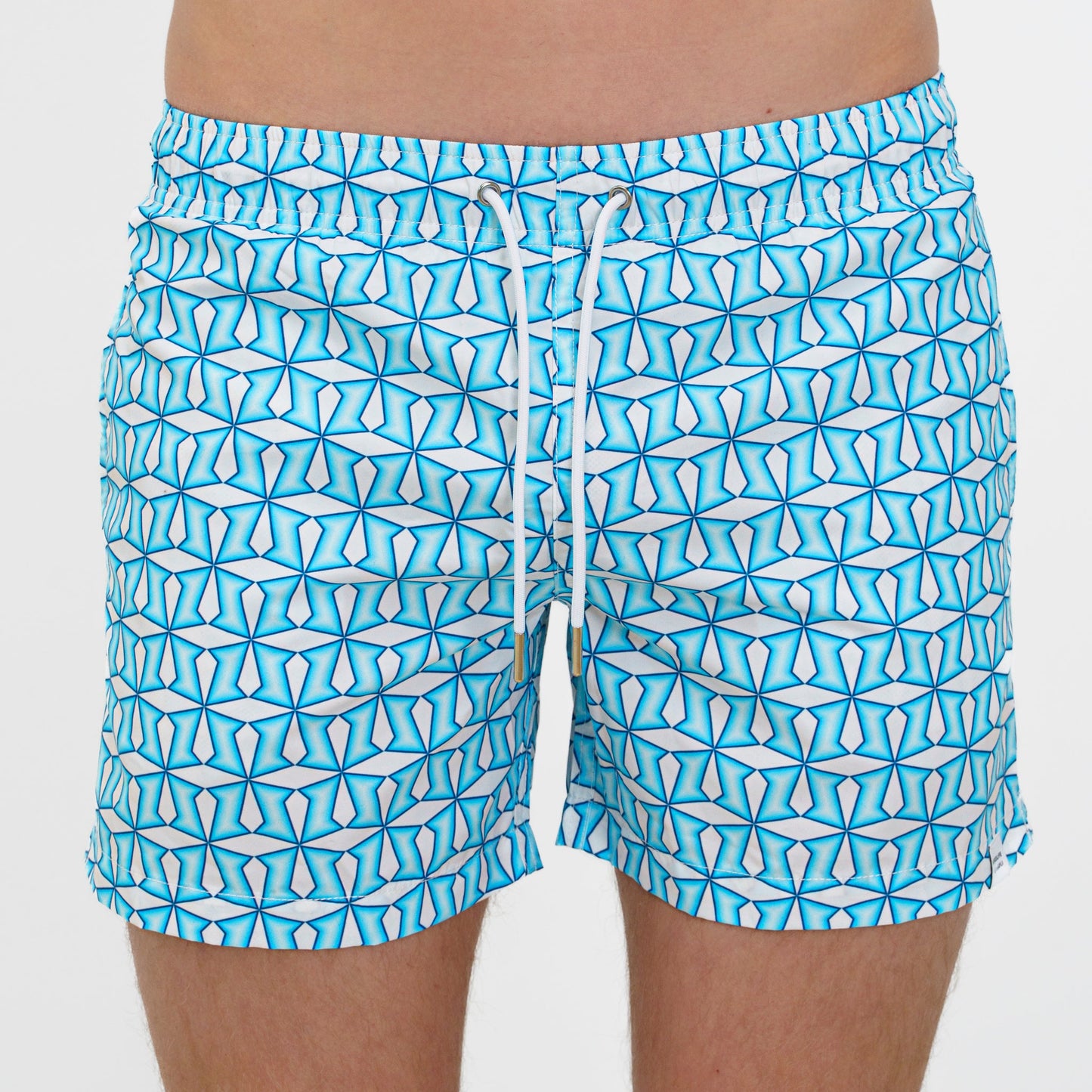 SWIM SHORTS METRIC in color BLUE - Front shot